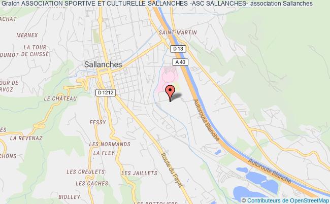 plan association Association Sportive Et Culturelle Sallanches -asc Sallanches- Sallanches