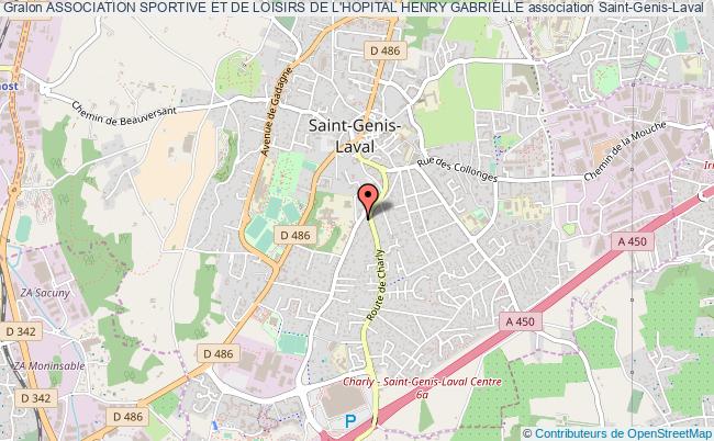 plan association Association Sportive Et De Loisirs De L'hopital Henry Gabrielle Saint-Genis-Laval