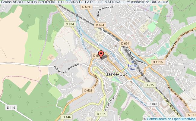 plan association Association Sportive Et Loisirs De La Police Nationale 55 Bar-le-Duc