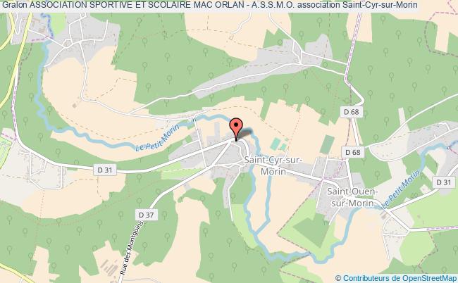 plan association Association Sportive Et Scolaire Mac Orlan - A.s.s.m.o. Saint-Cyr-sur-Morin