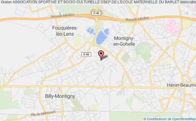 plan association Association Sportive Et Socio-culturelle Usep De L'ecole Maternelle Du Barlet Montigny-en-Gohelle