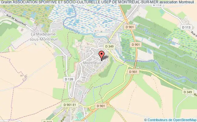 plan association Association Sportive Et Socio-culturelle Usep De Montreuil-sur-mer Montreuil