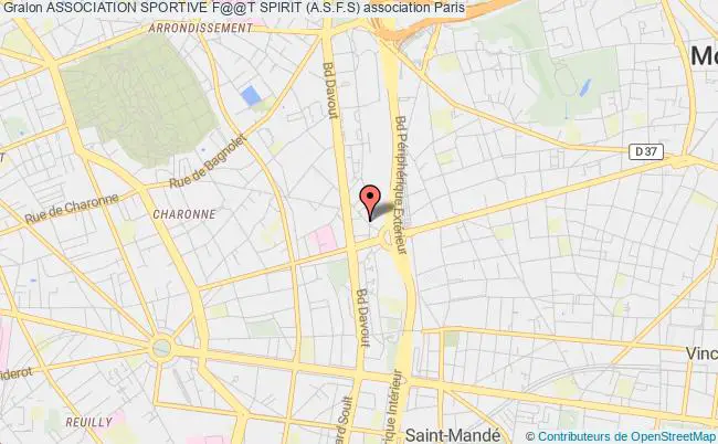 plan association Association Sportive F@@t Spirit (a.s.f.s) PARIS