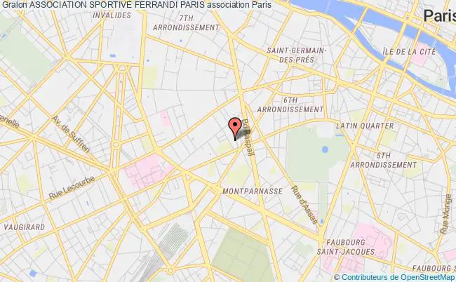 plan association Association Sportive Ferrandi Paris Paris