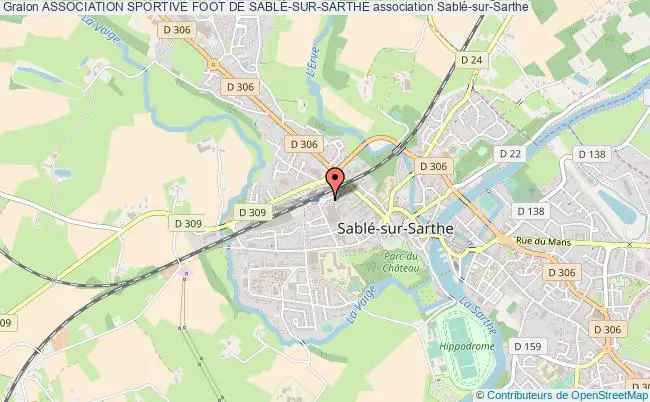 plan association Association Sportive Foot De SablÉ-sur-sarthe Sablé-sur-Sarthe