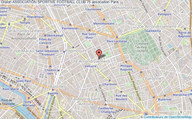 plan association Association Sportive Football Club 75 Paris