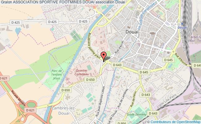 plan association Association Sportive Footmines Douai Douai