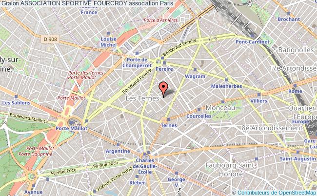 plan association Association Sportive Fourcroy Paris