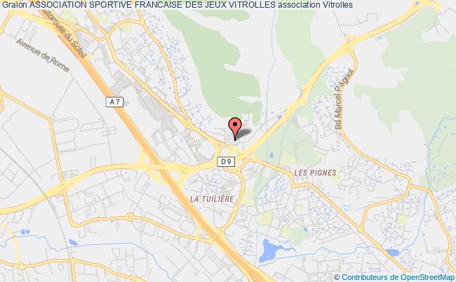 plan association Association Sportive Francaise Des Jeux Vitrolles Vitrolle cedex