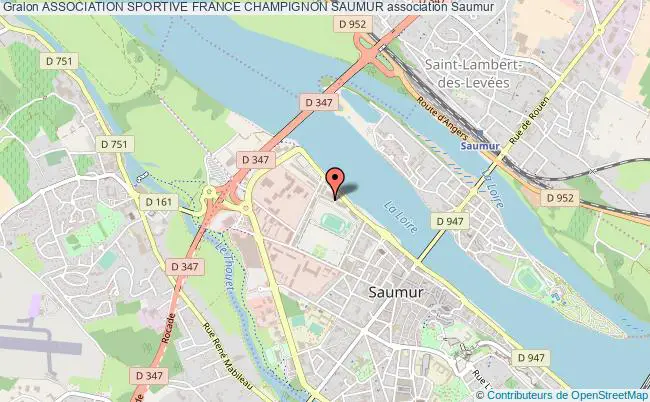 plan association Association Sportive France Champignon Saumur Saumur