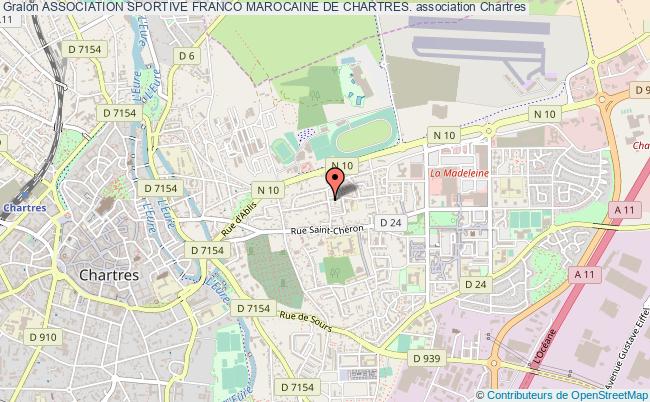 plan association Association Sportive Franco Marocaine De Chartres. Chartres