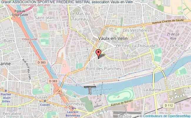 plan association Association Sportive Frederic Mistral Vaulx-en-Velin