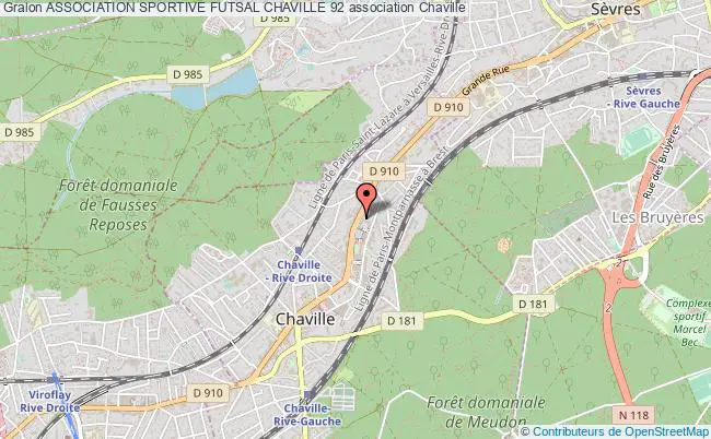 plan association Association Sportive Futsal Chaville 92 Chaville