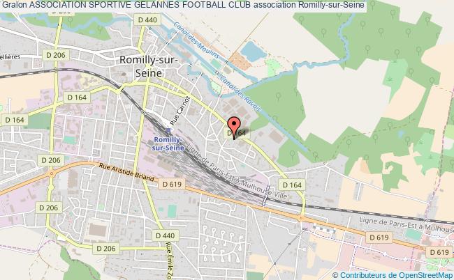 plan association Association Sportive Gelannes Football Club Romilly-sur-Seine