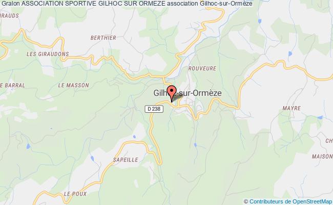 plan association Association Sportive Gilhoc Sur Ormeze Gilhoc-sur-Ormèze