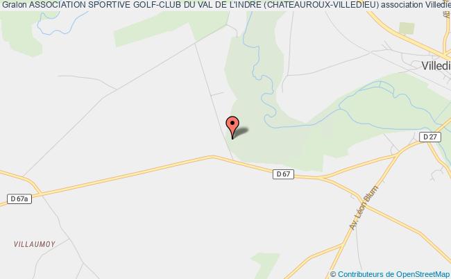 plan association Association Sportive Golf-club Du Val De L'indre (chateauroux-villedieu) Villedieu-sur-Indre