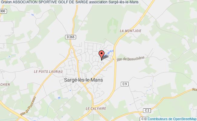 plan association Association Sportive Golf De Sarge Sargé-lès-le-Mans