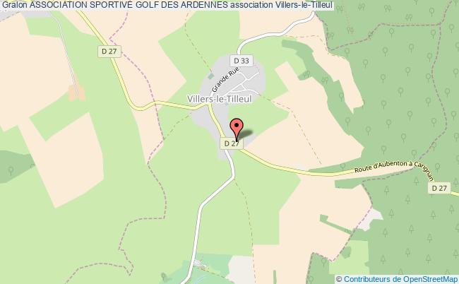 plan association Association Sportive Golf Des Ardennes Villers-le-Tilleul