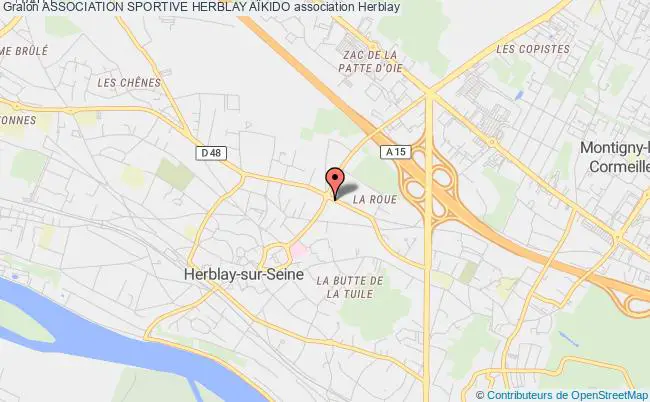plan association Association Sportive Herblay AÏkido Herblay-sur-Seine