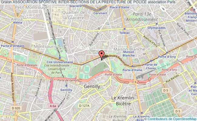plan association Association Sportive Inter-sections De La Prefecture De Police Paris