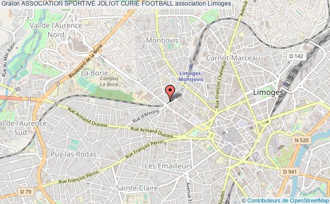 plan association Association Sportive Joliot Curie Football Limoges