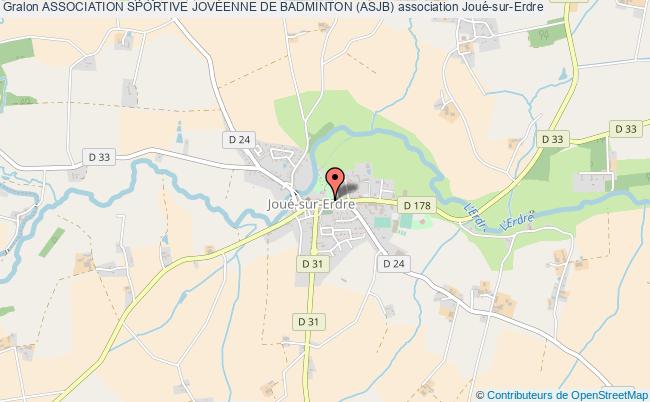 plan association Association Sportive JovÉenne De Badminton (asjb) Joué-sur-Erdre