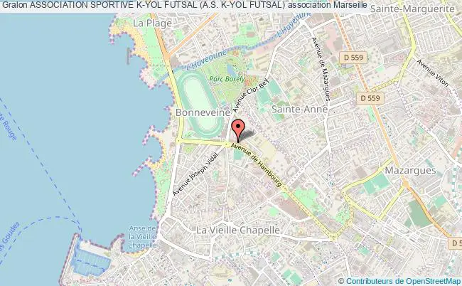 plan association Association Sportive K-yol Futsal (a.s. K-yol Futsal) Marseille