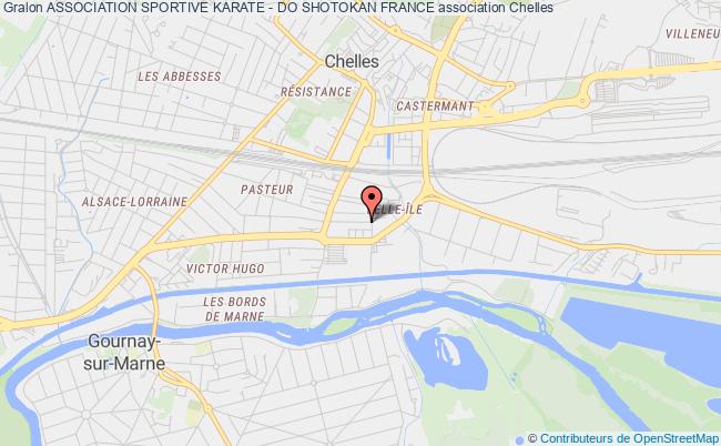 plan association Association Sportive Karate - Do Shotokan France Chelles