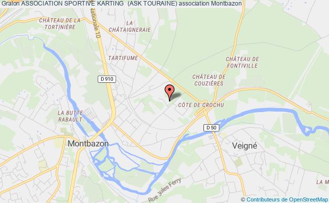 plan association Association Sportive Karting  (ask Touraine) Montbazon