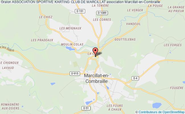 plan association Association Sportive Karting Club De Marcillat Marcillat-en-Combraille