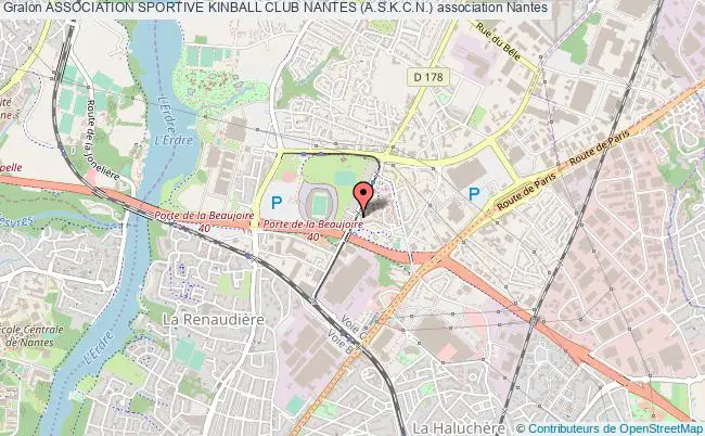 plan association Association Sportive Kinball Club Nantes (a.s.k.c.n.) Nantes