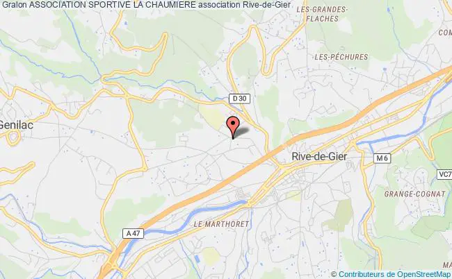 plan association Association Sportive La Chaumiere Rive-de-Gier
