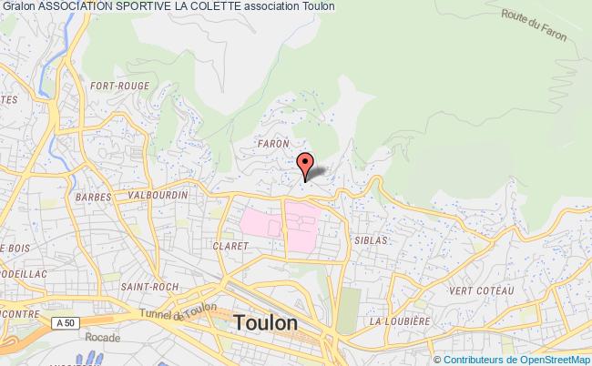 plan association Association Sportive La Colette Toulon