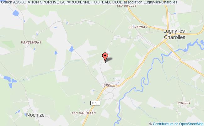 plan association Association Sportive La Parodienne Football Club Lugny-lès-Charolles