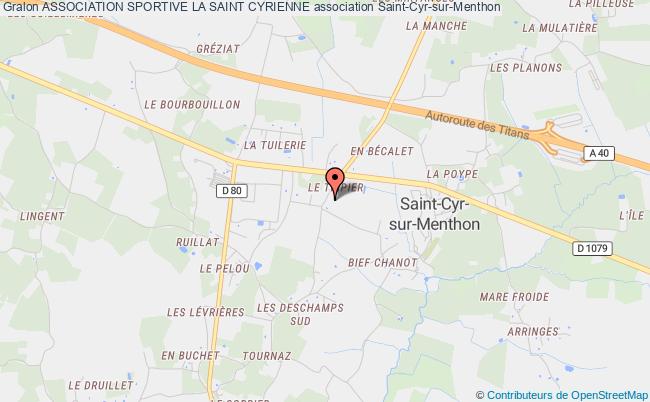 plan association Association Sportive La Saint Cyrienne Saint-Cyr-sur-Menthon