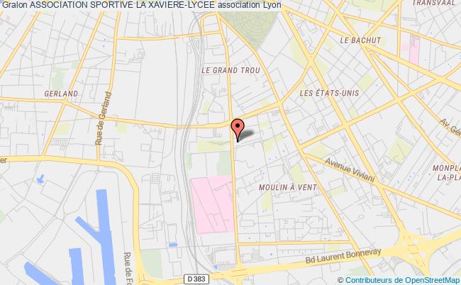plan association Association Sportive La Xaviere-lycee Lyon