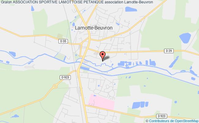 plan association Association Sportive Lamottoise Petanque Lamotte-Beuvron