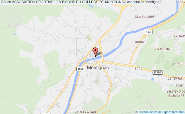 plan association Association Sportive Les Bisons Du College De Montignac Montignac