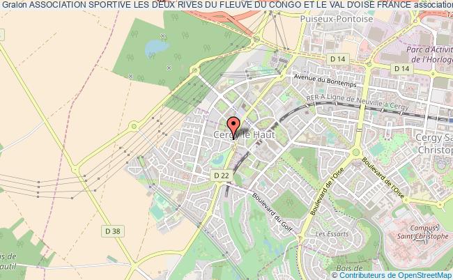 plan association Association Sportive Les Deux Rives Du Fleuve Du Congo Et Le Val D'oise France Courdimanche