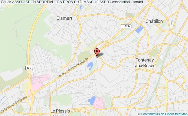 plan association Association Sportive Les Pros Du Dimanche Aspdd Clamart