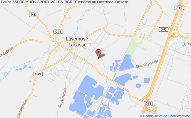 plan association Association Sportive Les Tigres Lavernose-Lacasse
