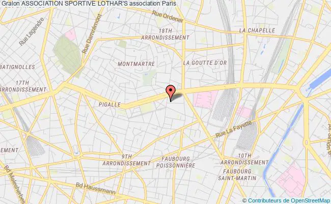 plan association Association Sportive Lothar's Paris 9e