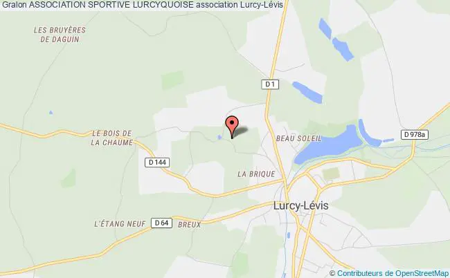 plan association Association Sportive Lurcyquoise Lurcy-Lévis