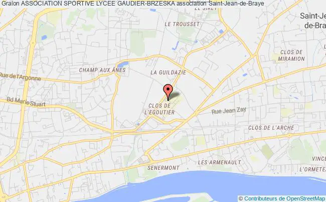 plan association Association Sportive Lycee Gaudier-brzeska Saint-Jean-de-Braye