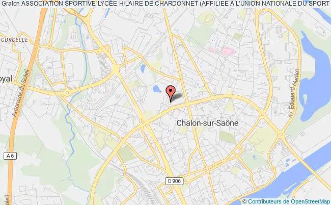 plan association Association Sportive Lycee Hilaire De Chardonnet (affiliee A L'union Nationale Du Sport Scolaire) Chalon-sur-Saône