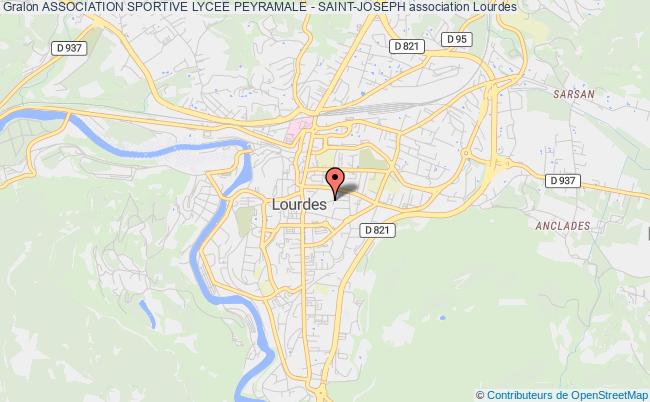 plan association Association Sportive Lycee Peyramale - Saint-joseph Lourdes