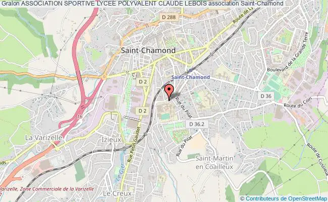 plan association Association Sportive Lycee Polyvalent Claude Lebois Saint-Chamond