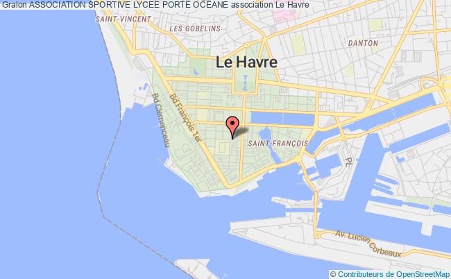 plan association Association Sportive Lycee Porte Oceane Le    Havre