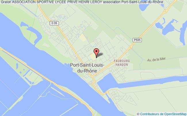 plan association Association Sportive Lycee Prive Henri Leroy Port-Saint-Louis-du-Rhône