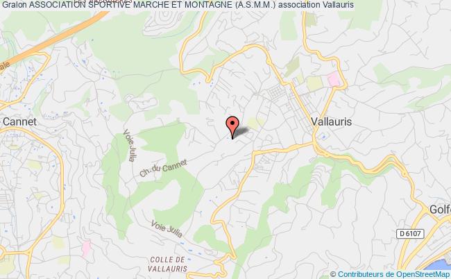 plan association Association Sportive Marche Et Montagne (a.s.m.m.) Vallauris